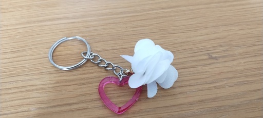 Porte-clé : fleur de l'amour