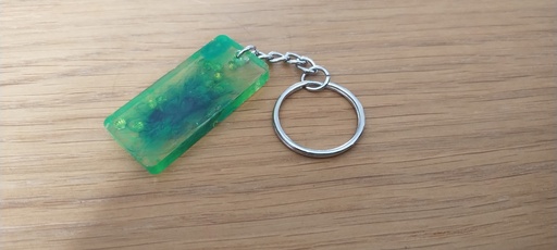 Porte clé : nuage vert