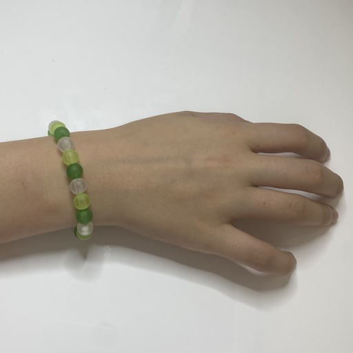 Bracelet de perle : tons verts