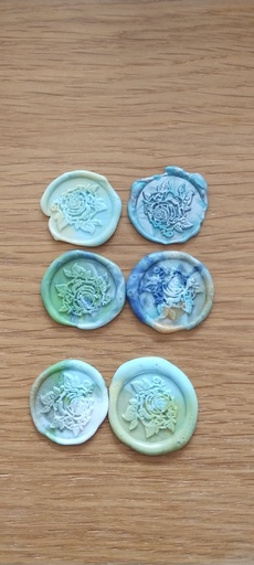 Lot de 10 cachets de cire personnalisés