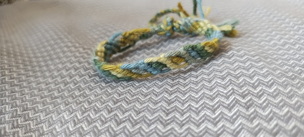 Bracelet brésilien tons vertes